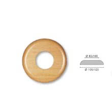 ROSETTA ROVERE TONDA D.80MM C/FORO - G.I. GAMBARELLI 01111 product photo