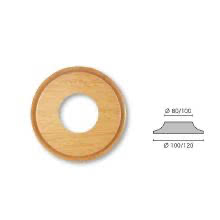 GI GAMBARELLI COPPIA ROSETTE FORATE ROVERE DIAMETRO 100MM - G.I. GAMBARELLI 01120 product photo