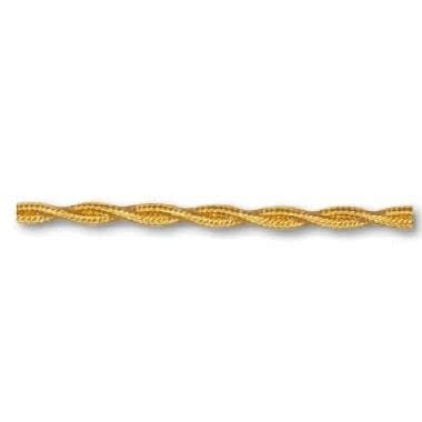 GI GAMBARELLI CAVO TRECCIA SETA 3X2,5MM ORO - G.I. GAMBARELLI 10512 product photo Photo 01 3XL