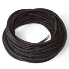 CAVO TONDO SETA NERO 3X0,75 MT. 50 - G.I. GAMBARELLI 22418 product photo