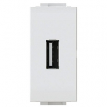 CARICATORE USB 2.4A PER BTICINO LIVINGLIGHT BIANCA - 4 BOX 4B/N/USB/24 product photo