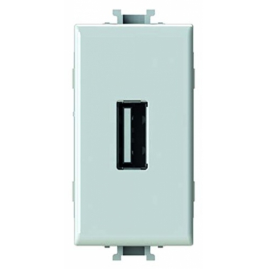 CARICATORE USB 2.1 AMPERE COMPATIBILE CON BTICINO MATIX, 250 V, BIANCO - 4 BOX 4B/AM/USB/24 product photo Photo 01 3XL