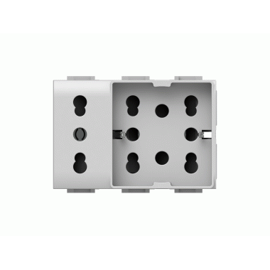 PRESA SIDE UNIKA XL PER VIMAR PLANA BIANCA - 4 BOX 4B/V14/H21/XL product photo Photo 02 3XL