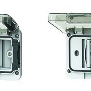 ACCESSORIO WIDE IP55 RAL7035 CON SCHUKO BIVALENTE - 4 BOX 4B/W/RAL/015 product photo Photo 03 3XL