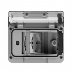 ACCESSORIO WIDE IP55 RAL7035 CON SCHUKO BIVALENTE - 4 BOX 4B/W/RAL/015 product photo