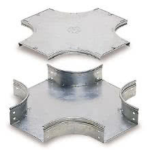 DEVIAZIONE PIANA INCROCIO CON COPERCHIO 75X75MM ZINCATA - ABB 07371 - ABB 07371 product photo