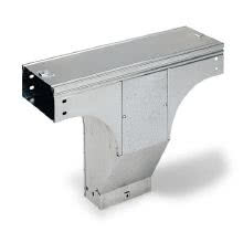 DEVIAZIONE  T VERTICALE CON VARIAZIONE PIANO 150X75MM ZINCATA - ABB 07693 - ABB 07693 product photo