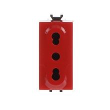 PRESA BIVALENTE 2P+T, 10/16A, ROSSA - ABB 2CSK1104CH product photo