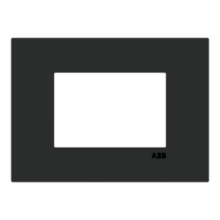 Z2373.1 NS Placca acciaio Nero 3M - ABB Z0310NS product photo