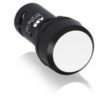 CP1-10W-11 Puls. bianco, 1NA+1NC (ghiera in plastica nera) - ABB CP1/10W/11 product photo