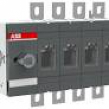 INTERRUTTORE SEZIONATORE ROTATIVO 4P 400A COM.FRONT.INST.PIASTRA - ABB OT400E04 product photo