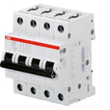 INTERRUTTORE AUTOMATICO 6KA 4P - ABB S204/C50 product photo