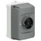 IB132-G Custodia grigia IP65 per MS116 e MS/MO132, maniglia nera - ABB IB132G product photo Photo 01 2XS