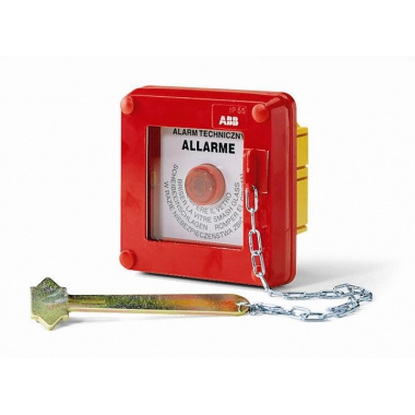 QUADRETTO EMERGENZA ROSSO INCASSO CON PULSANTE - ABB 13183 product photo Photo 01 3XL