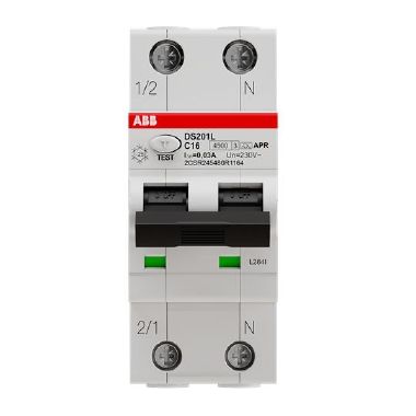DS201 L INT.DIF.MAGN.4. 5KA 1P+N APR C16 30M - ABB DS201LC16APR30 product photo Photo 01 3XL