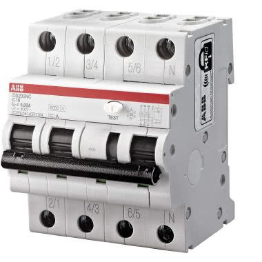 DS203NC INT DIF MAG 6 KA 3P+N AC C25 30MA - ABB DS203NCAC25003 product photo Photo 01 3XL