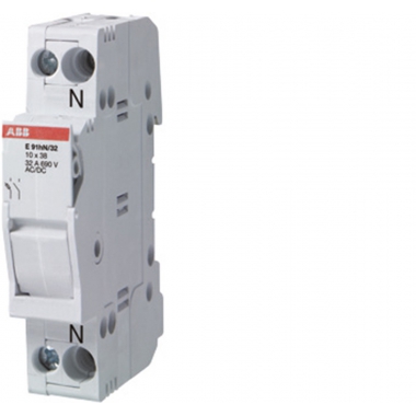 E 91HN/32 PORTAFUSIBILE E 90 1P+N, 32A - ABB E91HN/32 product photo Photo 01 3XL