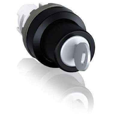 M2SSK2-101 Sel. 2 pos. stab. 45°, chiave estr. in pos. centr., chiave Ronis 455 (ghiera plastica nera) - ABB M2SSK2/101 product photo Photo 01 3XL