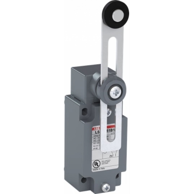 FINECORSA CONTATTORE 1NA+1NC TESTA A LEVA REGOLABILE CON ROTELLA D.22 1NA+1NC SC.RAP - ABB LS40M51B11 product photo Photo 01 3XL