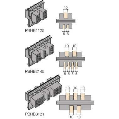 N.24 SUPPORTI ISOLANTI BARRE L=50MM - ABB PBHB1125 product photo Photo 01 3XL