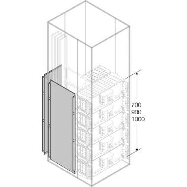 Segregazione posteriore lato barre MIP H=1000mm per struttura L=600mm - ABB PRVS1061 product photo Photo 01 3XL