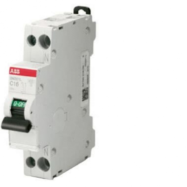 INTERRUTTORE MAGNETOTERMICO AUTOMATICO SERIE CURVA C 16A 1P+N 4,5KA - ABB SN201L/C16 product photo Photo 01 3XL