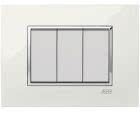 PLACCA ROUND LUCENT BIANCO ALABASTRO 3M - ABB 2CSY0301RLP product photo