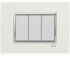 PLACCA ROUND VELVET BIANCO 3M - ABB 2CSY0324RSP product photo