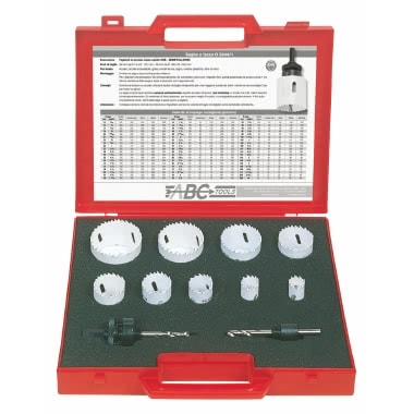 9 SEGHE A TAZZA+2 ATTACCHI IN CASS.POLIPROPIL. - ABC UTENSILI D38488500 product photo Photo 01 3XL