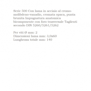 GIRAVITI PER VITI A CROCE A 1471/1 PH0 GIRAVITI A CROCE 3,0X60MM - ABC UTENSILI A14711000 product photo Photo 02 3XL