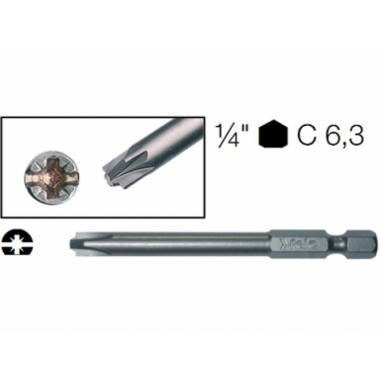 INSERTI BITS VITI COMBINATE POZIDRIV 2 Z2 73MM ABC UTENSILI A15833602 - ABC UTENSILI A15833602 product photo Photo 01 3XL