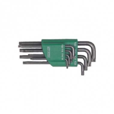 CHIAVI TORX LUNGHE SERIE KIT 8 PZ T9/T10/T15/T20/T25/T27/T30/T40 ACCIAIO CROMO VANADIO SABBIATO ABC A31101500 - ABC UTENSILI A31101500 product photo Photo 01 3XL