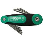 Chiavi Torx Tamper Resistant Serie Kit 8 pezzi T: 9 10 15 20 25 27 30 40. Acciaio Cromo Vanadio Sabbiato - ABC UTENSILI A31107900 product photo