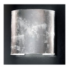 PLAFONIERA ROBBELAT PARETE ARGENTO E27 100W MAX DIMENSIONE L24 H24 X SP 10 CM - ANTEA LUCE 5904.2ARG product photo