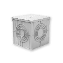 POZZETTO E COPERCHIO 40X40CM GRIGIO - ARNOCANALI PZC4040 product photo