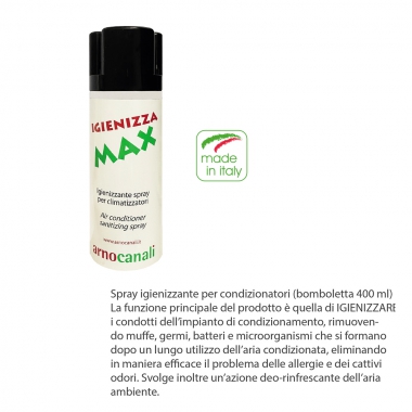 SPRAY IGENIZZANTE PER CONDIZIONATORI RIMUOVE MUFFE GERMI BATTERI CATTIVO ODORE - ARNOCANALI NI400 product photo Photo 04 3XL