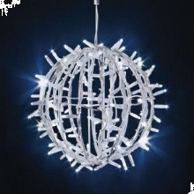 DECORAZIONE NATALE PALLA LUMINOSA DIAMETRO 80CM BIANCO FREDDO - ARTELETA BL80 product photo