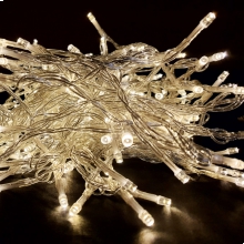 LUCI STRINGA LINEARE CON 100 LED BIANCO CALDO A BATTERIA DECORAZIONE NATALE - ARTELETA BLP100.WW product photo