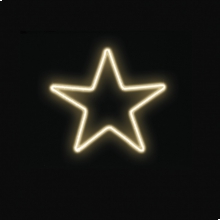 LUCI FIGURA LUMINOSA STELLA 80X80CM BIANCO CALDO DECORAZIONE NATALE - ARTELETA IA021 product photo