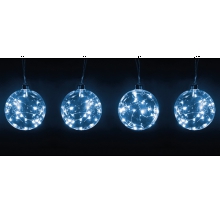 SET 4 SFERE DIA.10CM BIANCO FREDDO - ARTELETA JGBT10 product photo