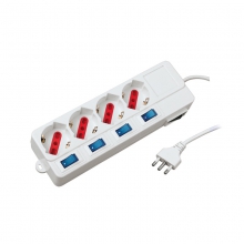 MULTIPRESA SERIE SAFE 4 USCITE CON INTERRUTTORI - ARTELETA RL/3058 product photo