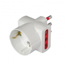ADATT TRIPLO 2P+T 16-10/16A + SCHUKO BIANCO - ARTELETA RL/9238/B - ARTELETA RL/9238/B product photo