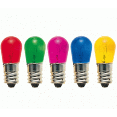 LAMPADINA RICAMBIO LUCI NATALE 14V 5W COLORE ASSORTITO DECORAZIONE NATALE - ARTELETA 60250 product photo Photo 01 3XL