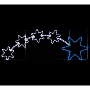 LUMINARIA FIGURA 5 STELLE LED BIANCO FREDDO E BLU DECORAZIONE NATALE - ARTELETA CS/0222/LED product photo Photo 01 3XL