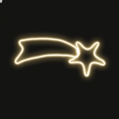 LUCI FIGURA STELLA COMETA BIANCO CALDO DECORAZIONE NATALE - ARTELETA IA055 product photo Photo 01 3XL