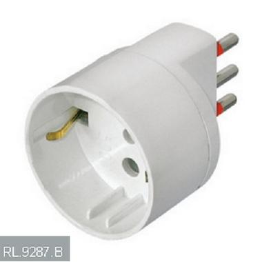 ADATT.SCHUKO 2P+T 10A 250V BIANCO - ARTELETA RL/9287/B product photo Photo 01 3XL