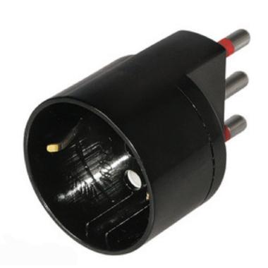 ADATTATORE SCHUKO 2P+T 16A 250V NERO - ARTELETA RL/9288/N product photo Photo 01 3XL