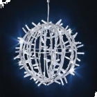 DECORAZIONE NATALE PALLA LUMINOSA DIAMETRO 80CM BIANCO FREDDO - ARTELETA BL80 product photo