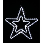 ARTELETA LUMINARIA FIGURA STELLA CONCENTRICA LUMINOSA LED BIANCO FREDDO - ARTELETA CS/042/LED product photo