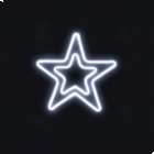 LUCI STELLA DOPPIA BIFACCIALE BIANCO FREDDO DECORAZIONE NATALE - ARTELETA IA042 product photo